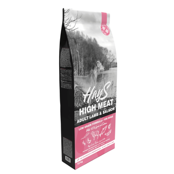 Visuel 1 du produit Croquette pour chien adulte à l'agneau et au poisson Hays High Meat - 12 kg