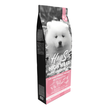 Visuel 1 du produit Croquette pour chiot à l'agneau et au poisson Hays High Meat - 12 kg