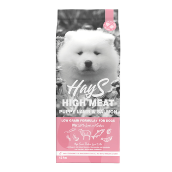 Visuel 1 du produit Croquette pour chiot à l'agneau et au poisson Hays High Meat - 12 kg