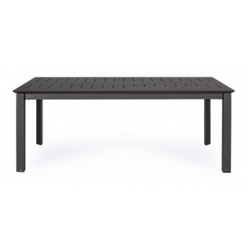 Visuel 1 du produit Table de jardin extensible anthracite BIZZOTTO Konnor - 200/300x110x76cm