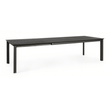 Visuel 1 du produit Table de jardin extensible anthracite BIZZOTTO Konnor - 200/300x110x76cm