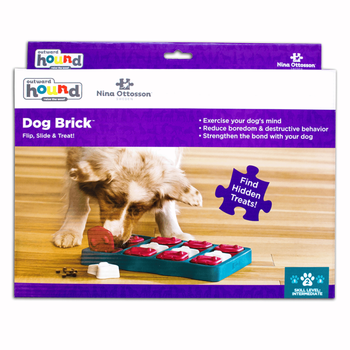Visuel 1 du produit Jeu d'intelligence pour chien coloris multicolore Nina Ottosson Treat Brick niveau 2