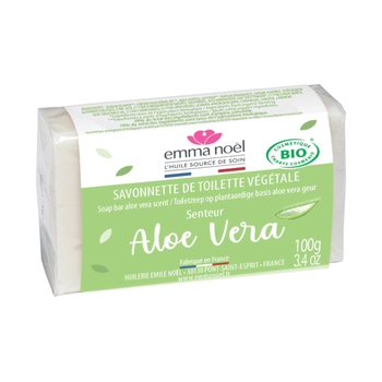 Visuel 1 du produit Savon à l’aloe vera cosmebio en format de 100 g