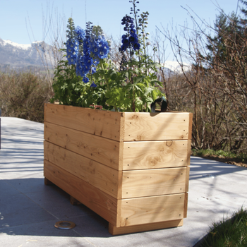 Visuel 1 du produit Bac City en mélèze huilé 100 x 36 x H 52 cm