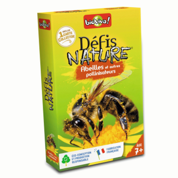 Visuel 1 du produit Jeu de cartes Défis Nature Abeilles et autres pollinisateurs aux Éditions Bioviva