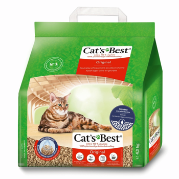 Visuel 1 du produit Litière végétale agglomérante pour chat et furet Cat’s Best Original 10L - 4.3 kg