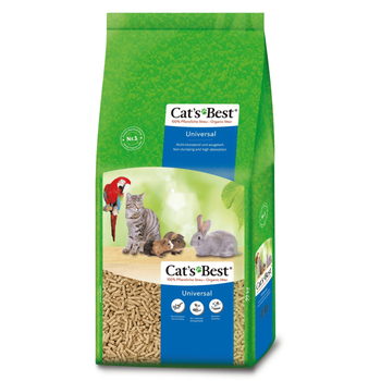 Visuel 1 du produit Litière végétale non-agglomérante pour chat, oiseau et rongeur Cat’s Best Universal 40 L - 22 kg