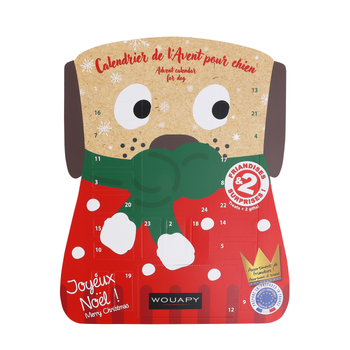 Visuel 1 du produit Calendrier de l'Avent pour chien surprises Noël Wouapy