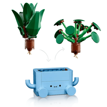 Visuel 2 du produit Petites plantes souriantes LEGO® Botanical Collection 9 ans et plus - 438 pièces