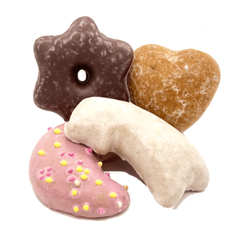 Visuel 1 du produit Assortiment de pains d'épices au chocolat Fortwenger - sachet de 500 g