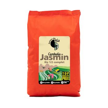 Visuel 1 du produit Riz jasmin 1/2 complet bio Autour du riz - 2 kg