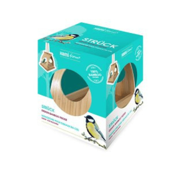 Visuel 1 du produit Mangeoire strück en bambou 15 x 18 x 16 cm