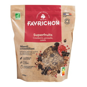 Visuel 1 du produit Muesli croustillant superfruits Favrichon - 400 g