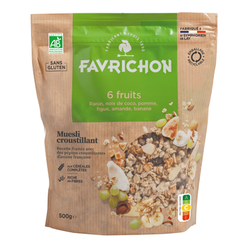 Visuel 1 du produit Muesli croustillant aux 6 fruits - 500 gr