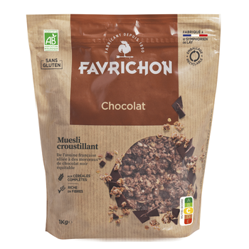 Visuel 1 du produit Muesli croustillant chocolat bio Favrichon - 1 kg