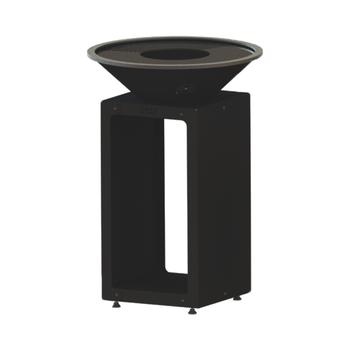 Visuel 1 du produit Brasero B.B.O 58 pour 6 personnes coloris noir en acier brut Oyat - Ø 58 cm