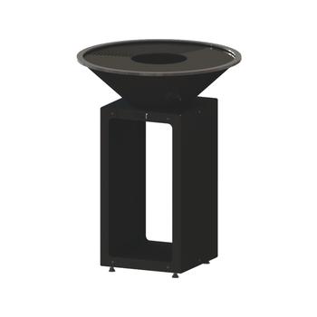 Visuel 1 du produit Brasero B.B.O.68 pour 10 personnes coloris noir en acier brut Oyat - Ø 68 cm