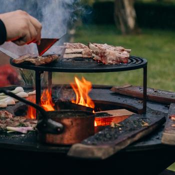 Visuel 2 du produit La Grille de cuisson en acier OYAT - Ø 44 cm