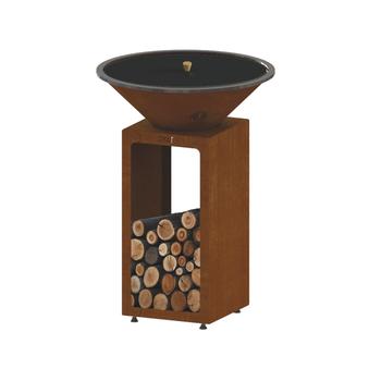 Visuel 1 du produit Mini étouffoir pour brasero B.B.O 68 coloris noir en acier Oyat - Ø 68 cm