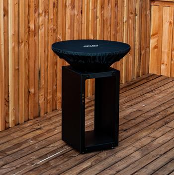 Visuel 1 du produit Mini housse de protection pour brasero coloris noir Oyat - Ø de 58 à 68 cm