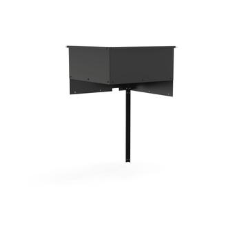 Visuel 1 du produit Support angle coloris noir en acier - 61,5 x 61,5 x 109 cm