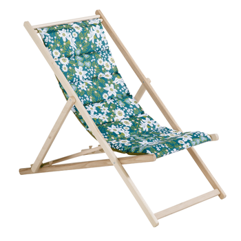 Visuel 1 du produit Chilienne matelassée Elégantes coloris vert en coton - 127 x 56 x 3,5 cm