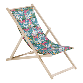 Visuel 1 du produit Chilienne matelassée La petite fleuriste coloris multicolore en coton - 127 x 56 x 3,5 cm