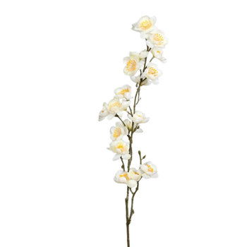 Visuel 1 du produit Branche de cerisier artificiel à fleurs crème - 65 cm