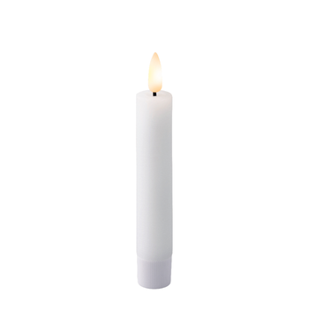 Visuel 1 du produit Bougie diner blanche LED à effet flamme blanc chaud - Ø 2,2 x H 14,5 cm