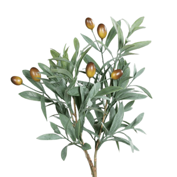 Visuel 1 du produit Olivier buisson artificiel avec fruits - 38 cm