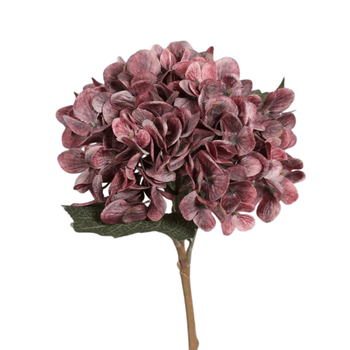 Visuel 1 du produit Tige d’hortensia artificielle rose foncé - 45 cm