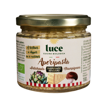 Visuel 1 du produit Sauce bio Apéripasta artichauts champignons parmesan Luce - 180 g