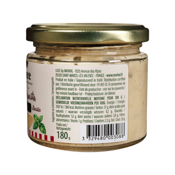 Visuel 1 du produit Sauce bio Apéripasta aubergine basilic parmesan Luce - 180 g