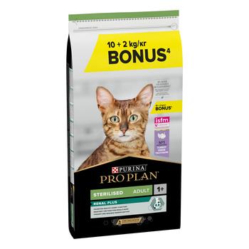 Visuel 1 du produit Croquettes pour chat stérilisé + 1 an dinde Purina ProPlan - 10 kg + 2 kg offerts
