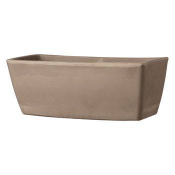 Visuel 1 du produit Jardinière bord lisse, Gris grafite L42x P17,6x H15,6