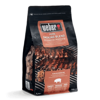 Visuel 1 du produit Copeaux de bois de fumage pour porc coloris marron en bois Weber – 700 g
