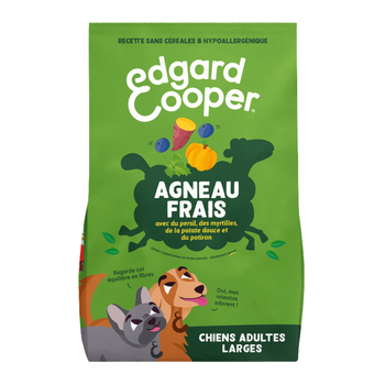 Visuel 1 du produit Croquettes pour chien adulte à l'agneau sans céréales Edgard & Cooper - 12 kg