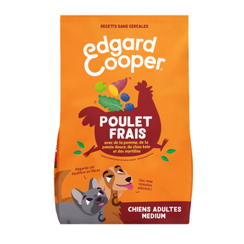 Visuel 1 du produit Croquettes pour chien adulte au poulet sans céréales Edgard & Cooper - 7 kg