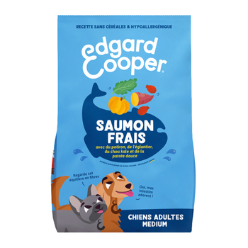Visuel 1 du produit Croquettes pour chien adulte au saumon sans céréales Edgard & Cooper - 7 kg