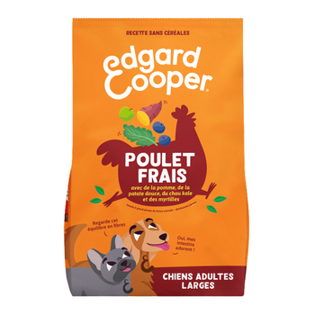 Visuel 1 du produit Croquettes pour chien adulte au poulet sans céréales Edgard & Cooper - 12 kg