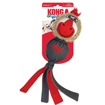 Visuel 1 du produit Jouet pour chien coloris rouge Wubba Zoo Mandrill Kong - Taille L