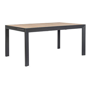 Visuel 1 du produit Table Calla avec allonges naturel coloris bois en aluminium - 160/240 x 100 cm