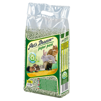 Visuel 1 du produit Litière en papier recyclé non-agglomérante pour chat et rongeur Paper Pure - 10 L