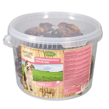 Visuel 1 du produit Friandise pour chien chips de porc en seau en vrac Bubimex