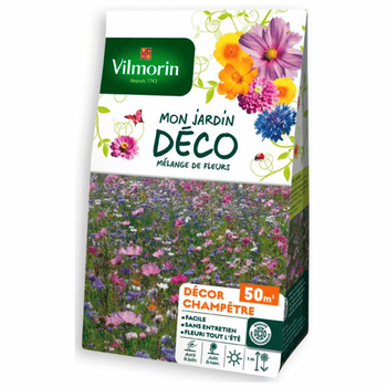 Visuel 1 du produit Graines de mélange de fleurs décor champêtre 50 m² Vilmorin - graines à semer