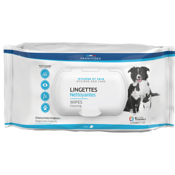 Visuel 1 du produit Lingettes nettoyantes multi-usages pour chats et chiens