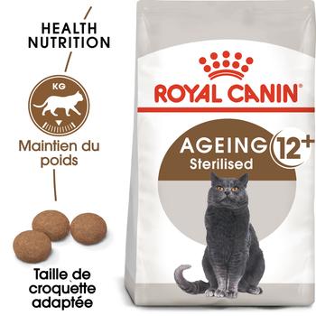 Visuel 1 du produit Croquettes pour chat senior stérilisé Royal Canin Ageing Sterilised 12+ - 4 kg
