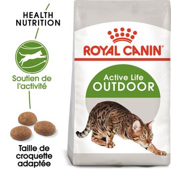 Visuel 1 du produit Croquettes pour chat adulte d'extérieur Royal Canin Outdoor - 4 kg