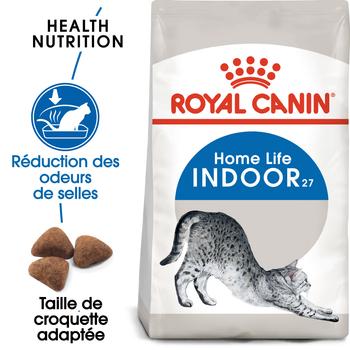 Visuel 1 du produit Croquettes pour chat adulte d'intérieur Royal Canin Indoor 27 - 4 kg