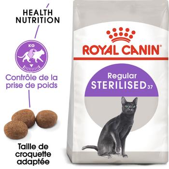 Visuel 2 du produit Croquettes pour chat adulte stérilisé Royal Canin Sterilised 37 - 4 kg